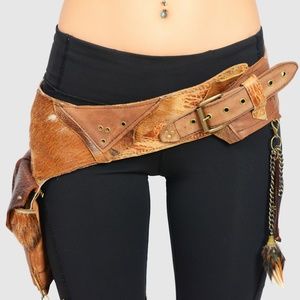 Handmade Leather Pocket Holster Belt